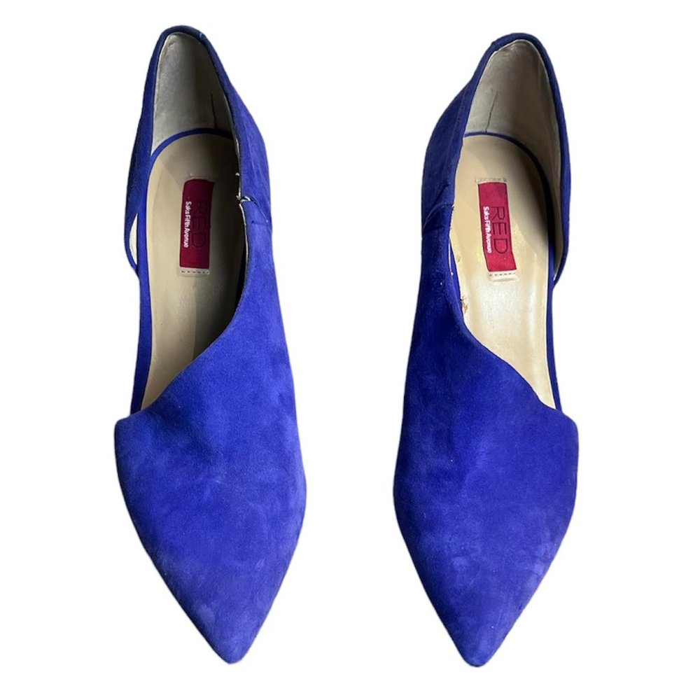 RED Saks fifth Avenue Purple heels